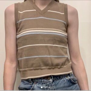 Light Brown Sweater Vest 🤎🤍🤎